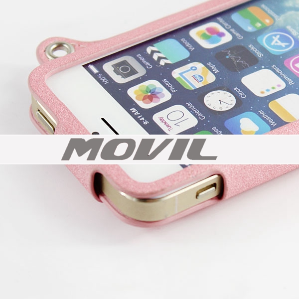 NP-1975 PU  leathe funda para Apple iPhone 4s-7